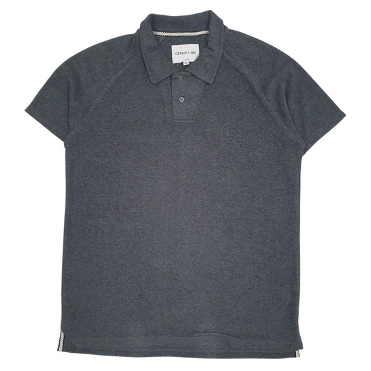 Mens Grey Cerruti 1881  Short Sleeve Polo Shirt