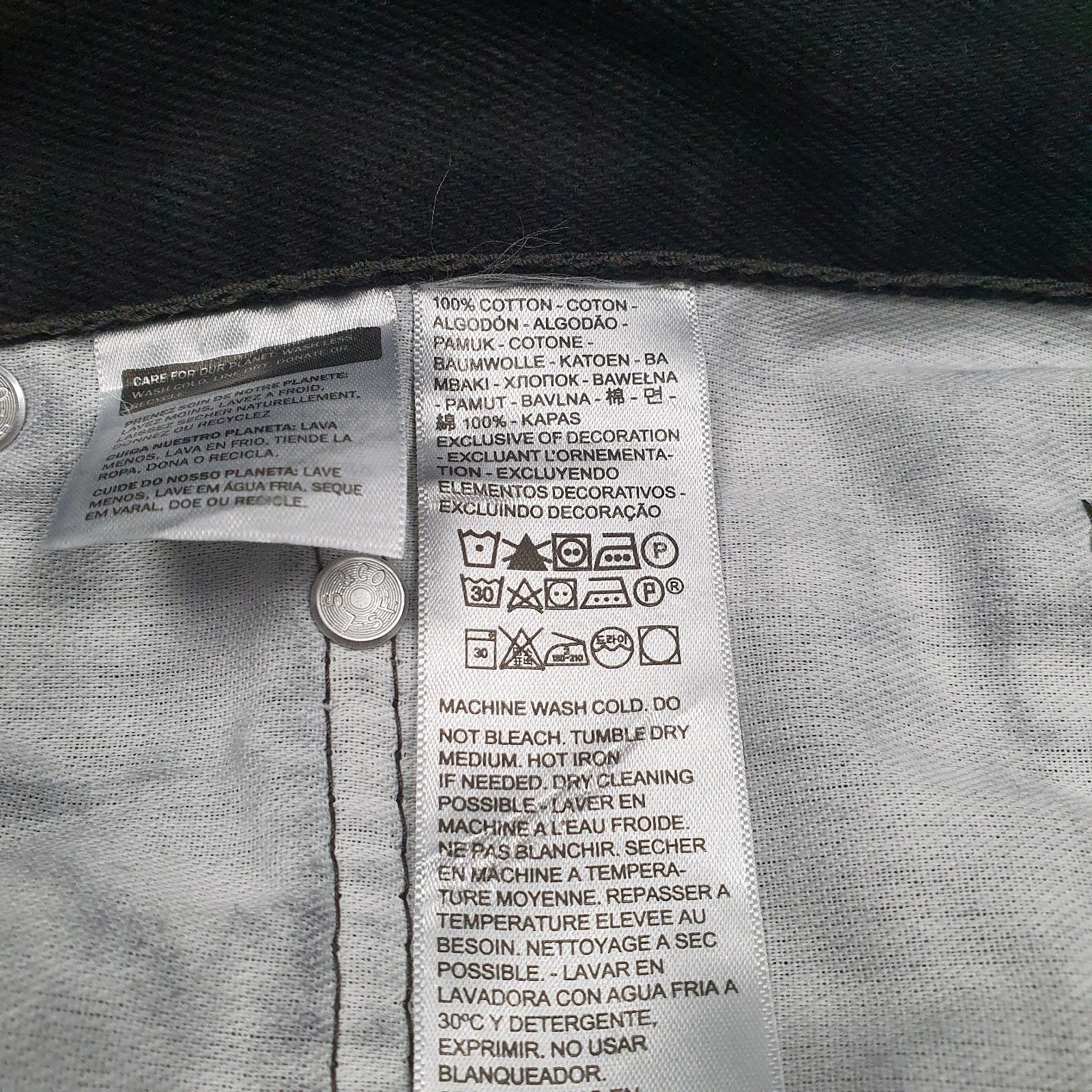 Mens Black Levis   Jeans