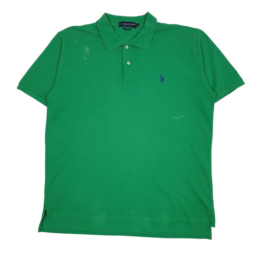 Mens Green US Polo Assn  Short Sleeve Polo Shirt