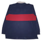 Mens Navy Henry Grethel Rugby Crewneck Polo Shirt