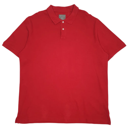 Mens Red Angelo Lirico  Short Sleeve Polo Shirt