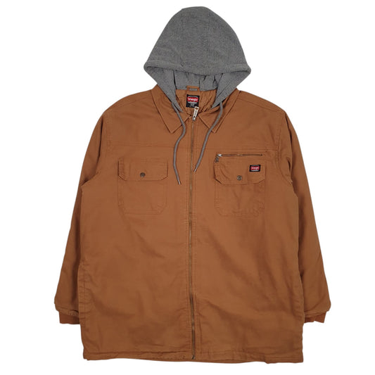 Mens Brown Wrangler Padded  Coat