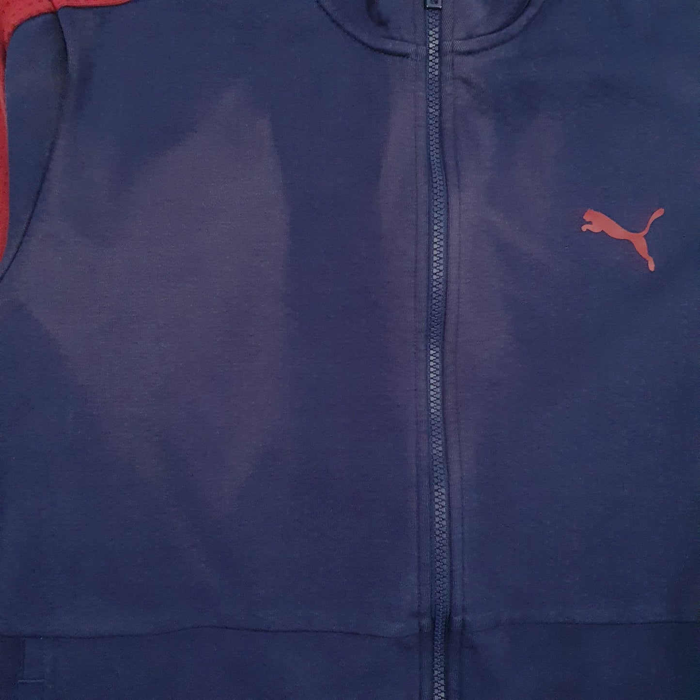 Mens Navy Puma  Full Zip Jumper