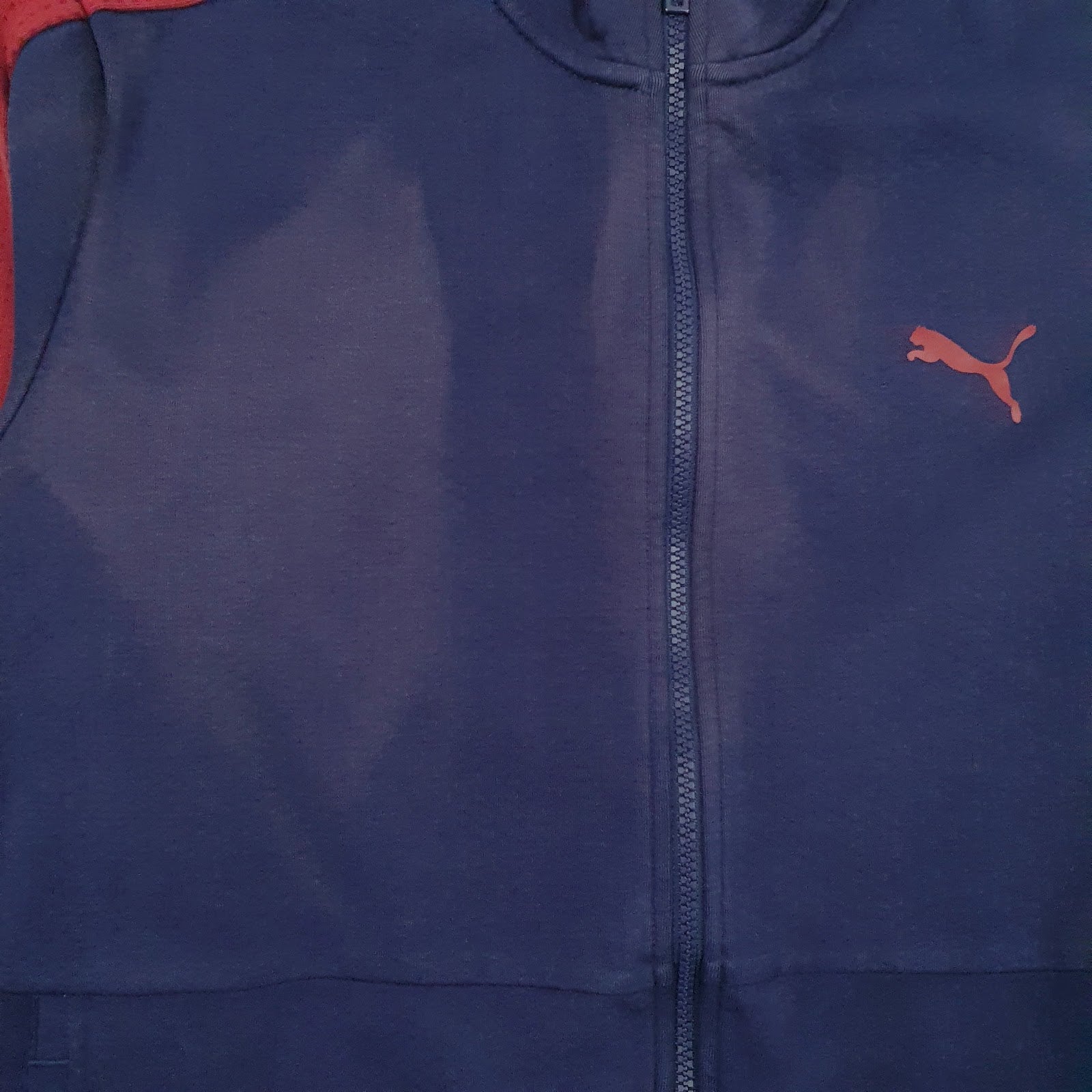 Mens Navy Puma  Full Zip Jumper