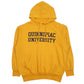 Mens Yellow MV Sport Quinnipiac University Hoodie Jumper