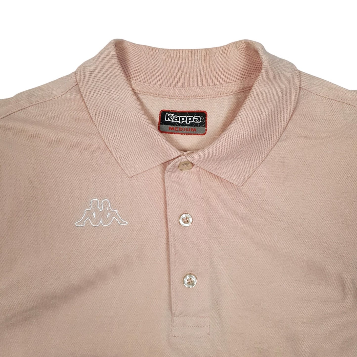 Mens Pink Kappa  Hoodie Polo Shirt