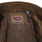 Mens Brown Levis Bomber Quilt Lined  Coat
