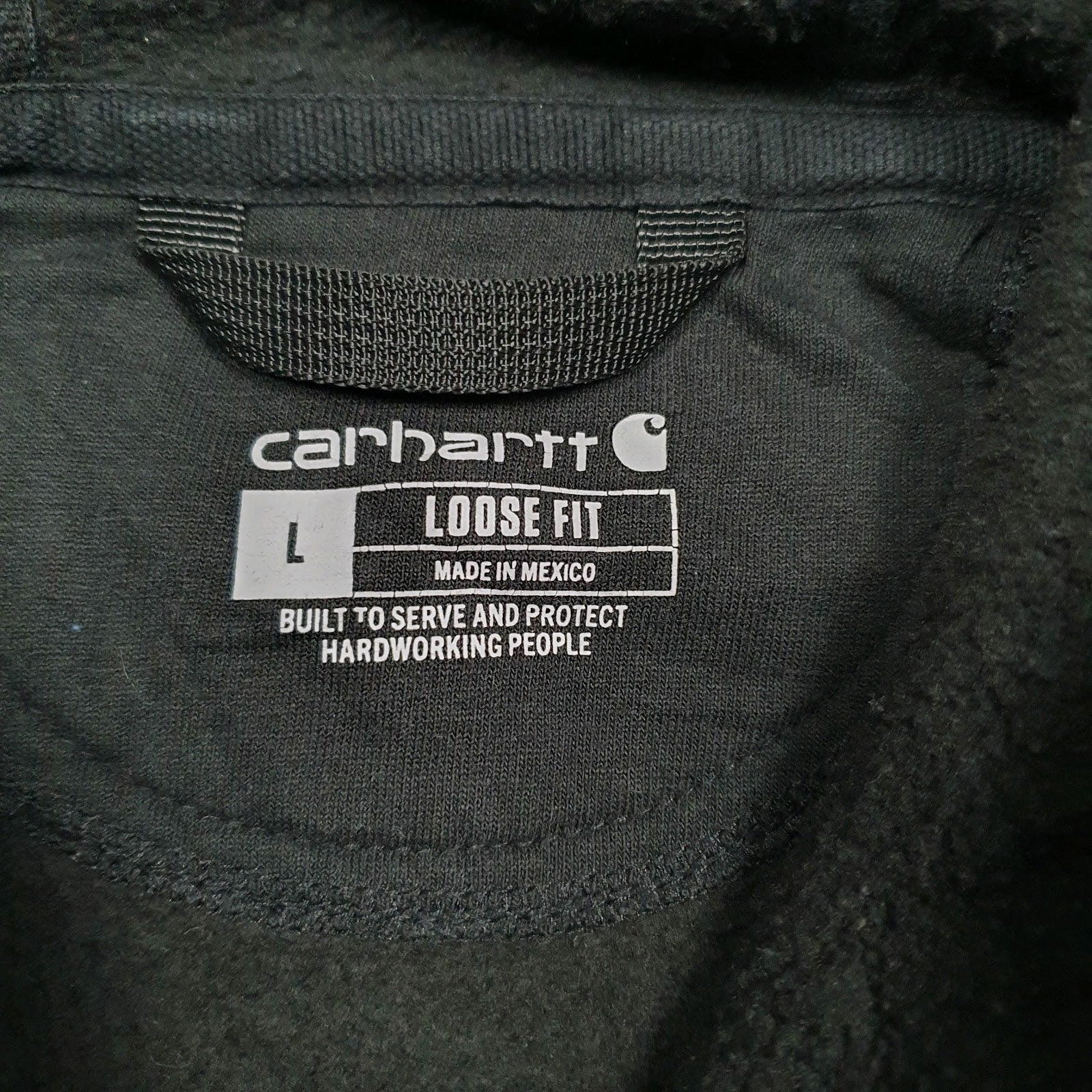 Mens Black Carhartt  Hoodie Jumper