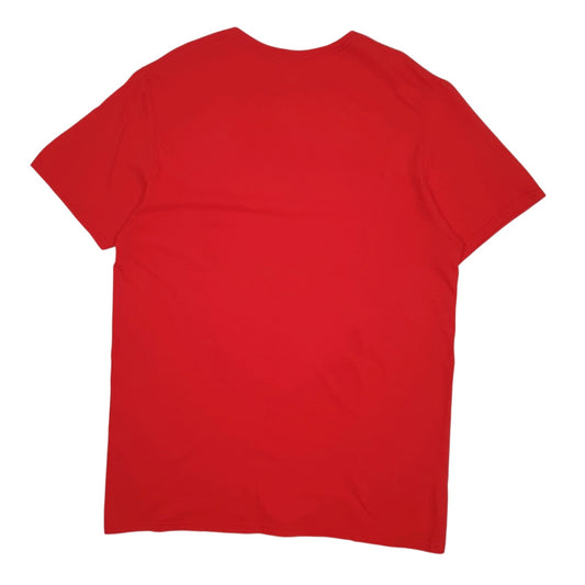 Mens Red Fruit Of The Loom Redwings St John  T Shirt