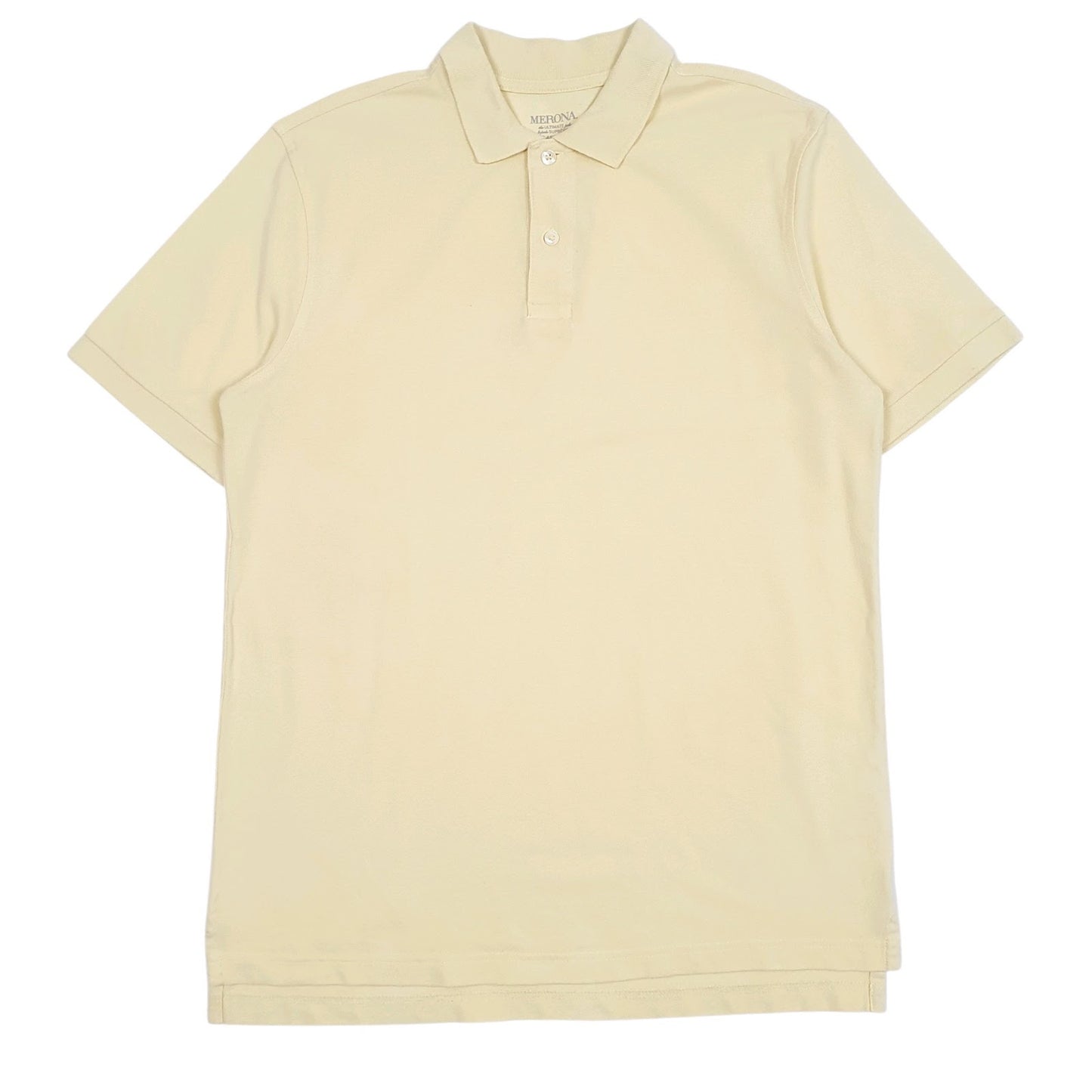 Mens Yellow Merona  Short Sleeve Polo Shirt
