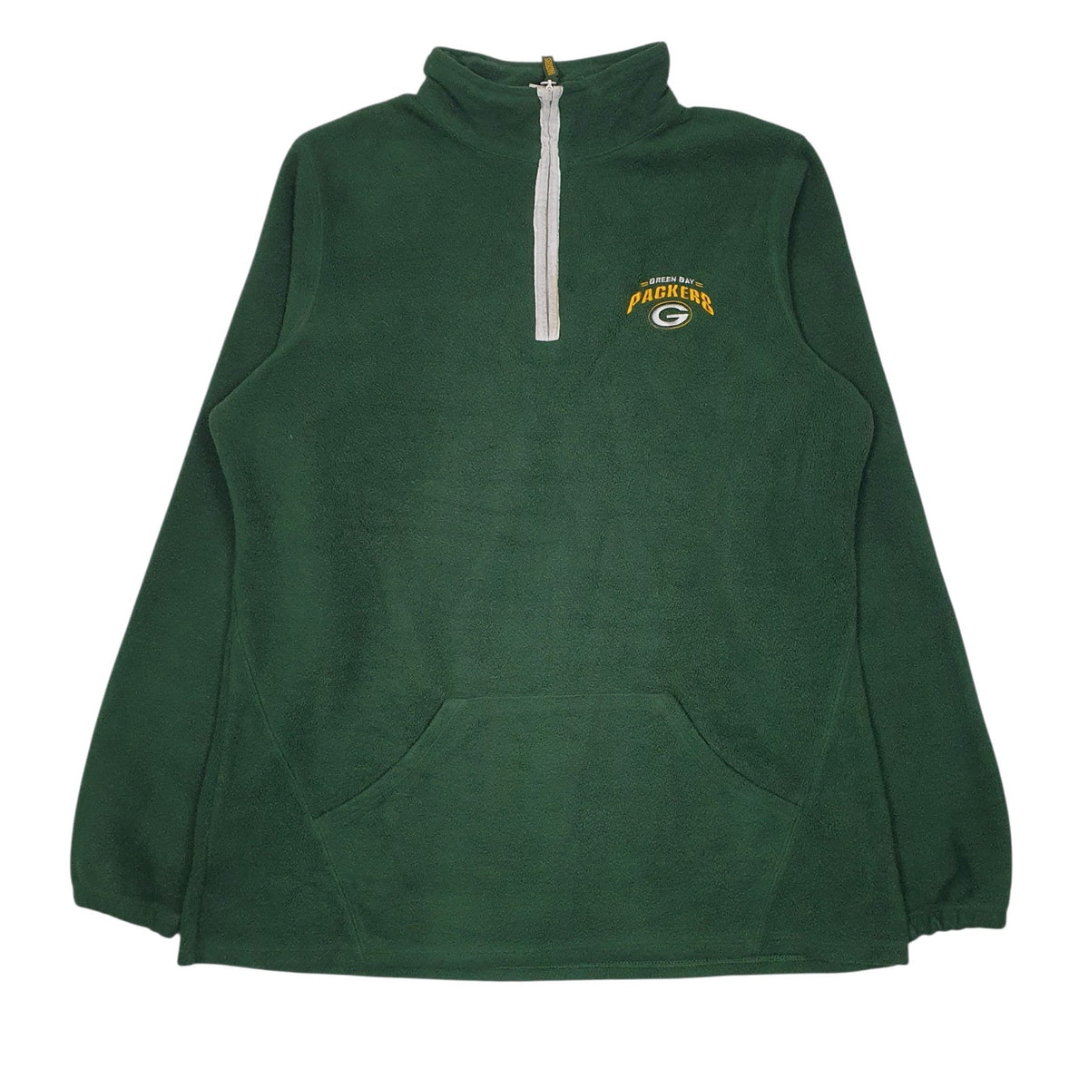 Mens Green NFL Green Bay Packers Quarter Zip Jumper