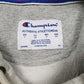 Mens Grey Champion Spellout Hoodie Jumper