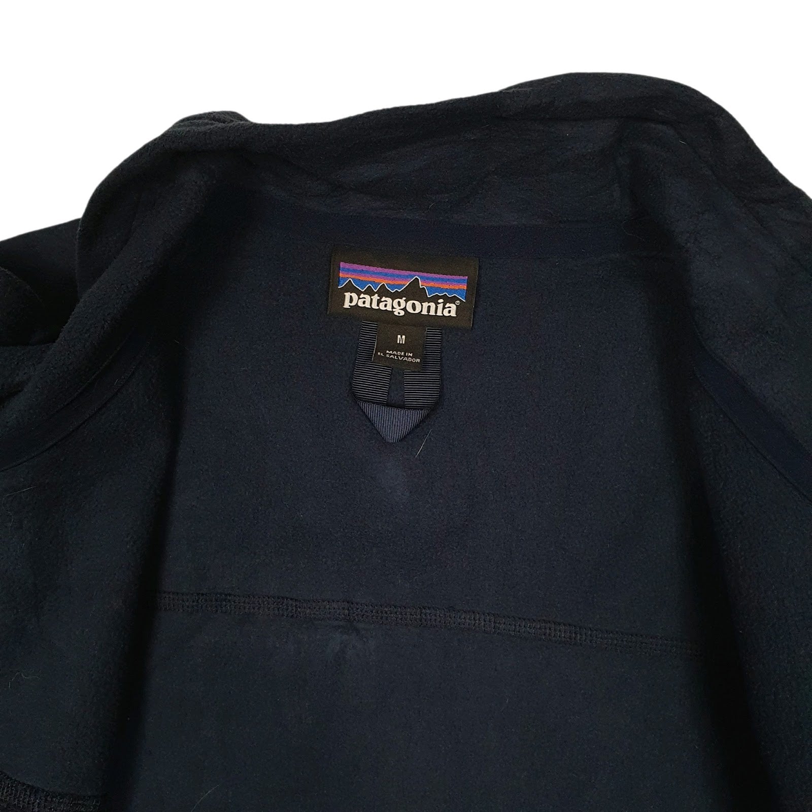 Mens Navy Patagonia Micro D Jacket Full Zip Jumper