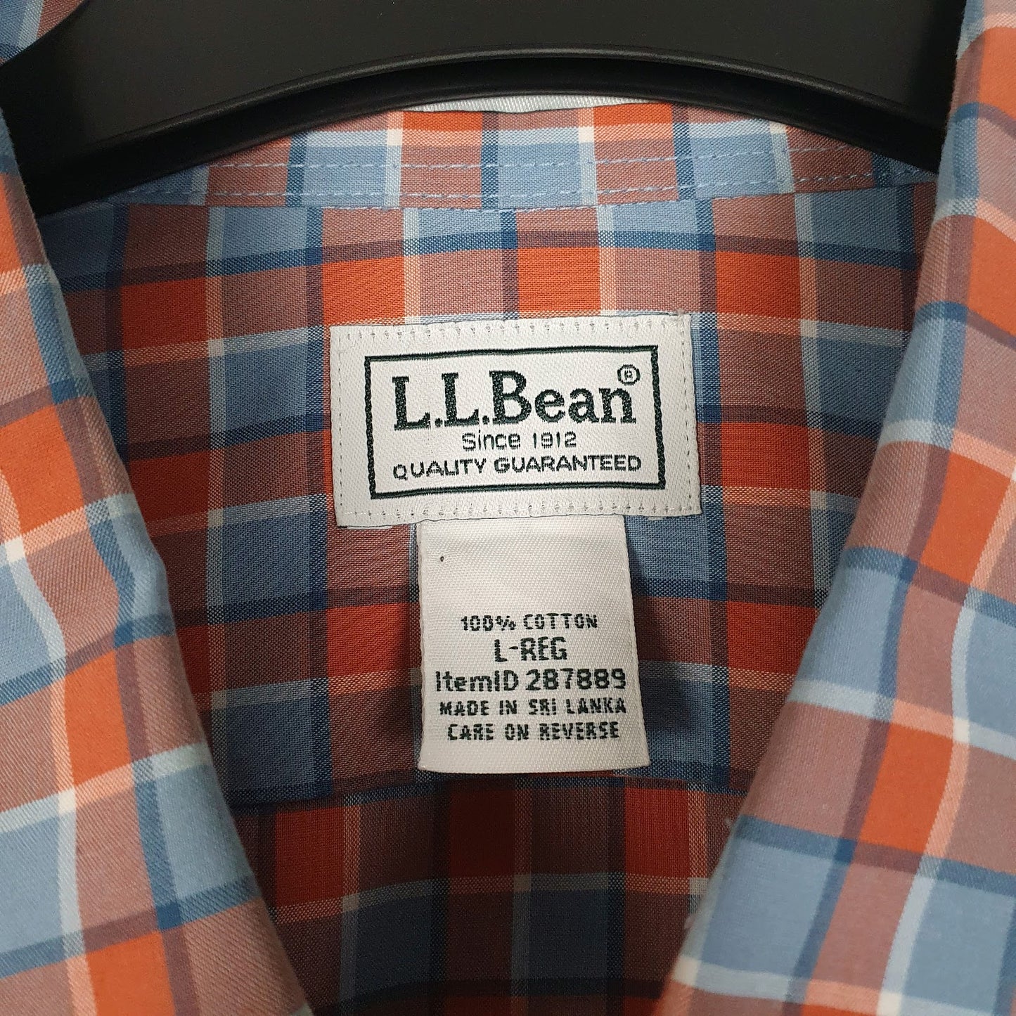 Mens Blue L.L.Bean   Shirt