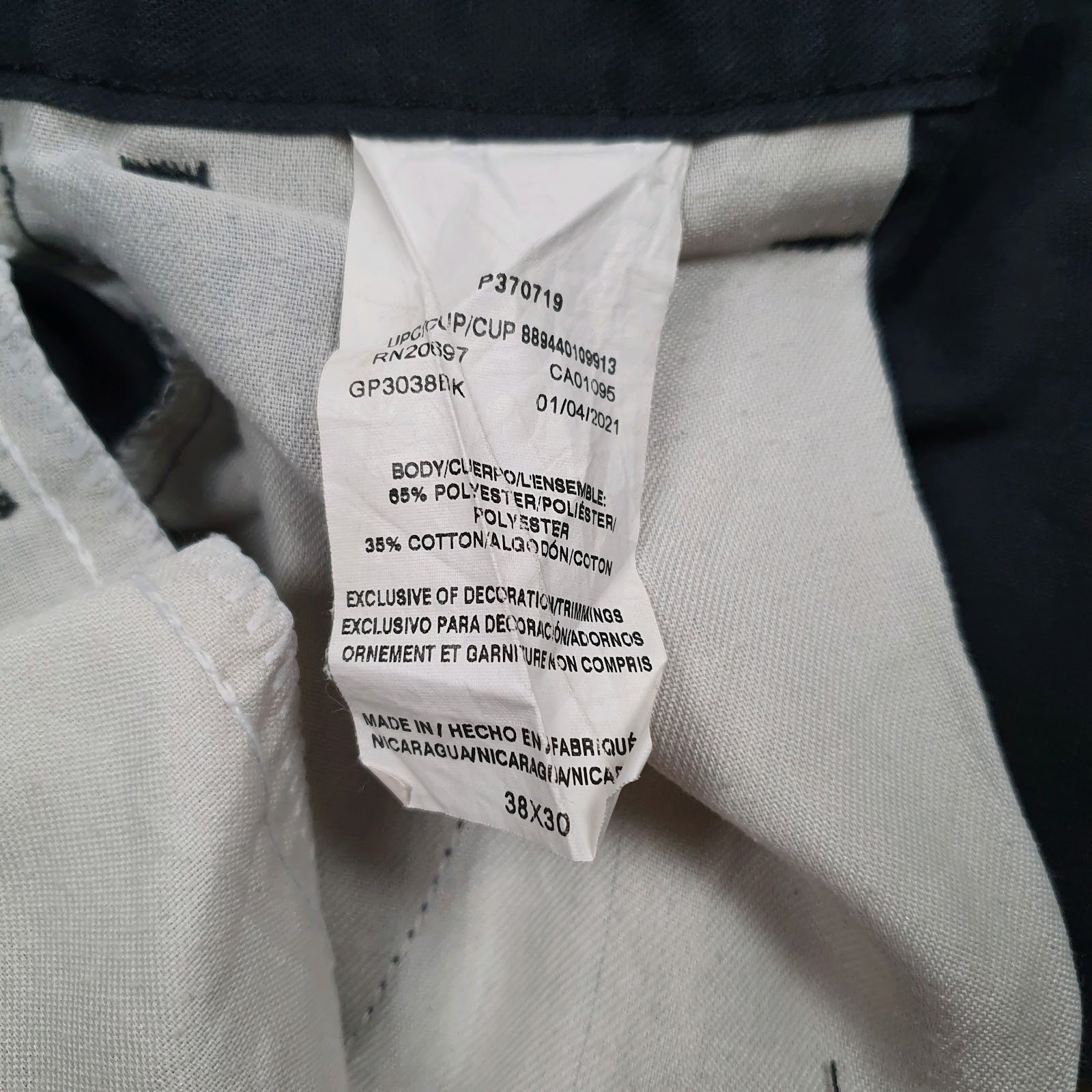 Mens Black Dickies   Trousers