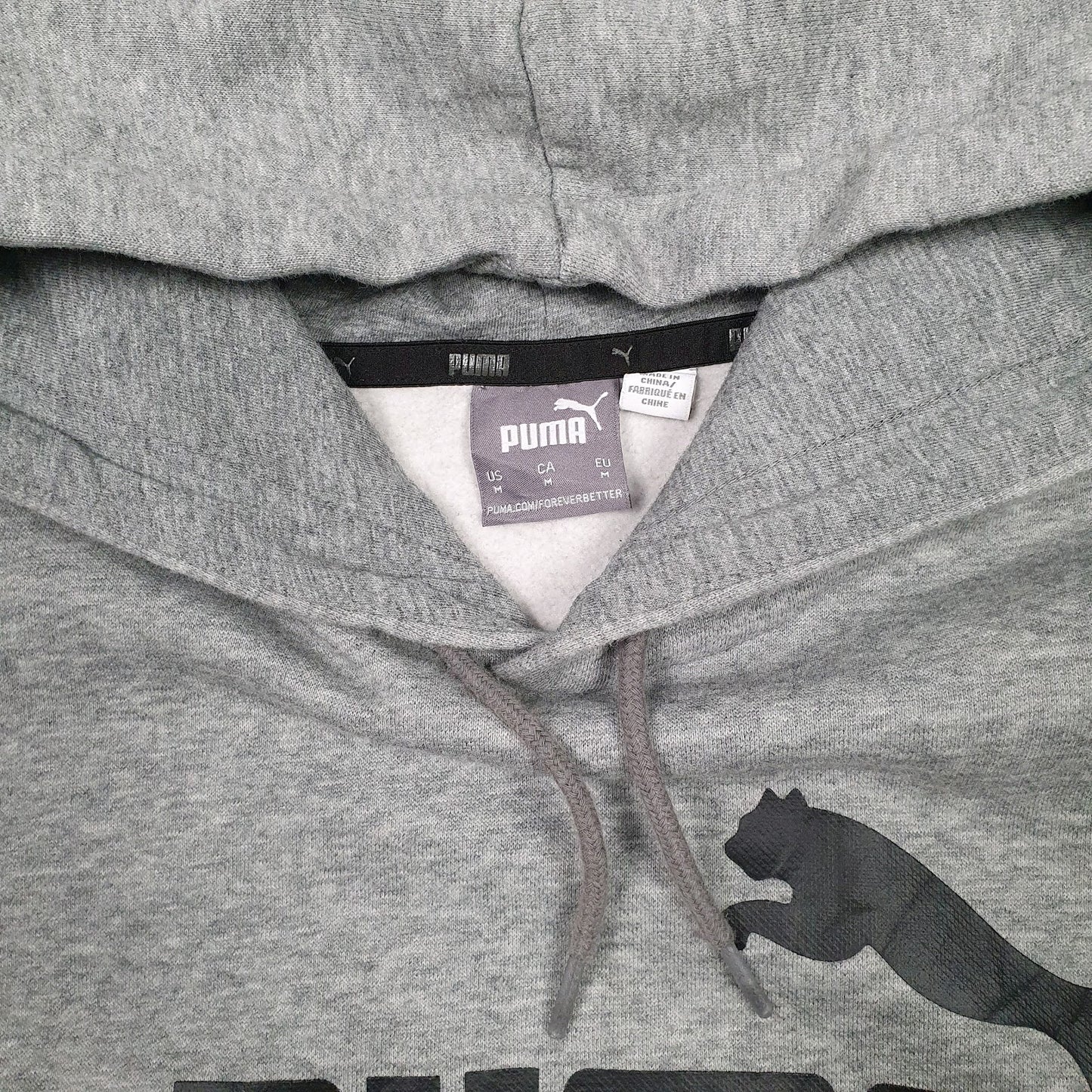 Mens Grey Puma  Hoodie Jumper