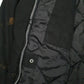 Mens Black Work King Padded Hoodie Coat