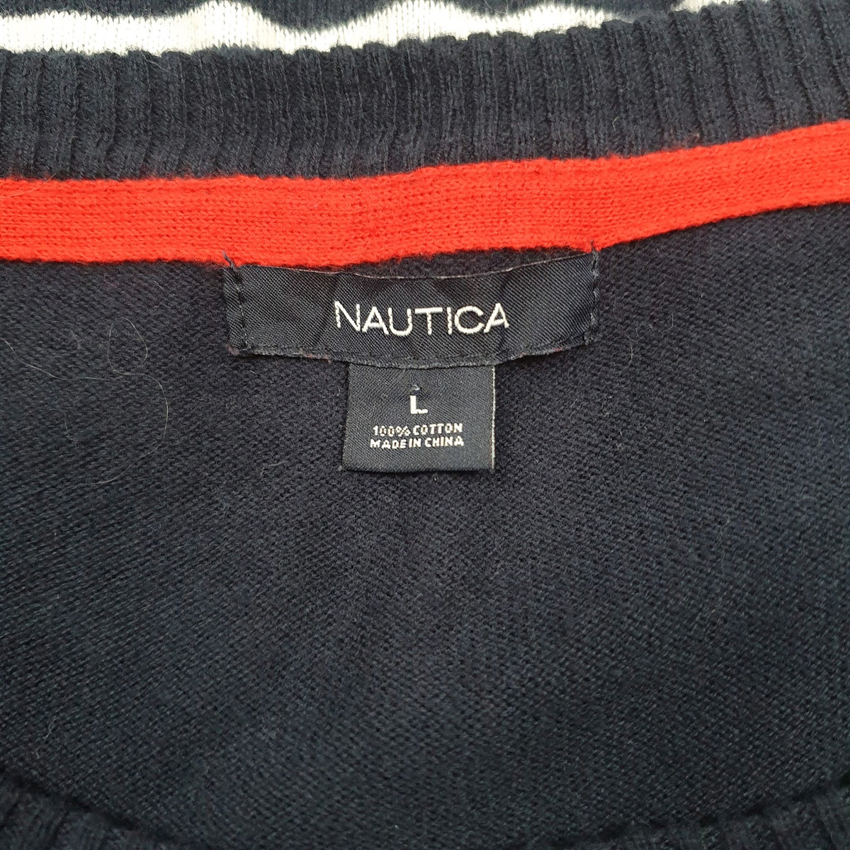 Womens Navy Nautica  Crewneck Jumper