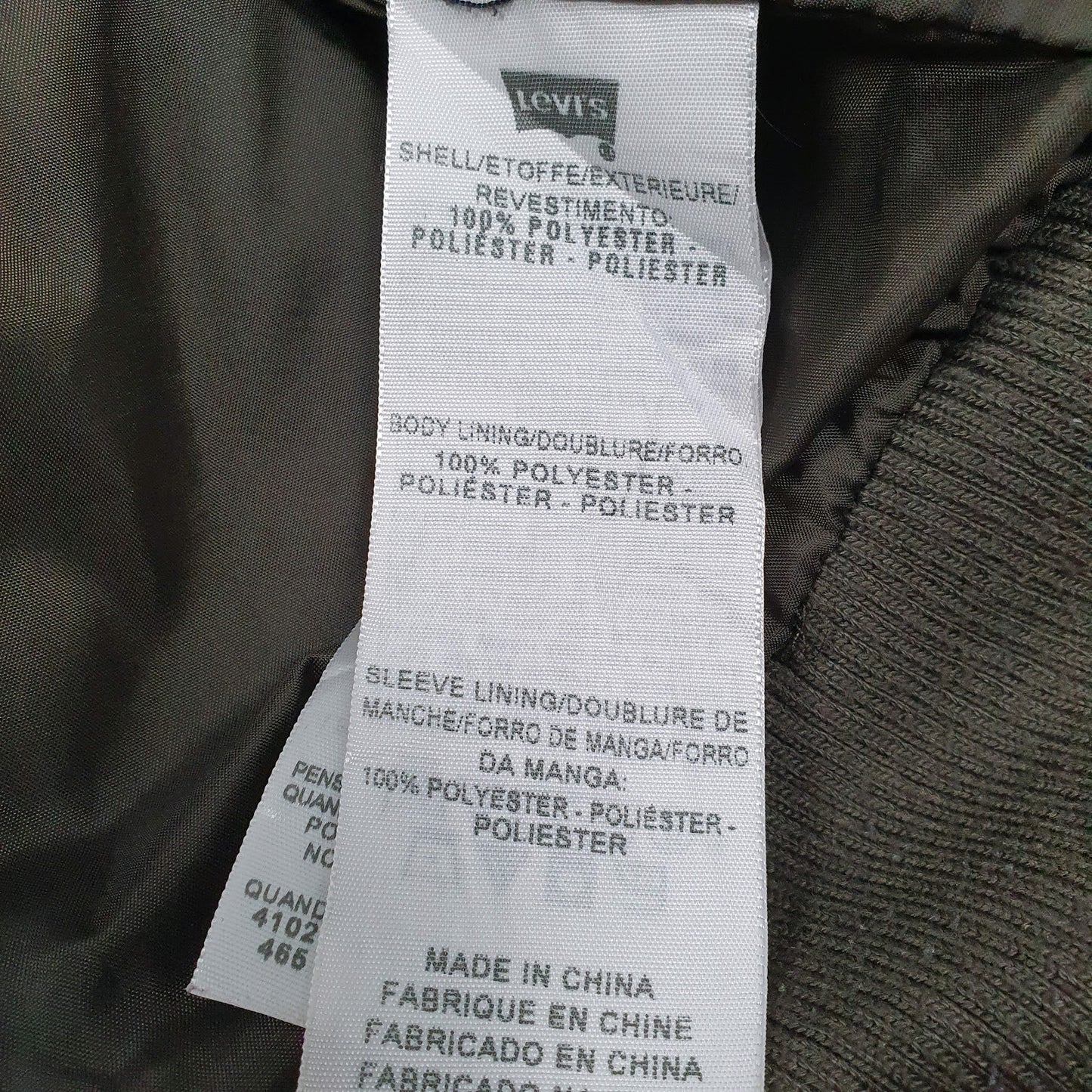 Mens Green Levis   Coat