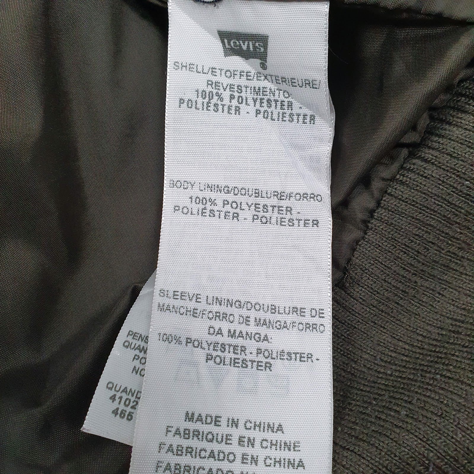 Mens Green Levis   Coat