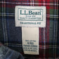 Mens Grey L.L.Bean Flannel  Shirt