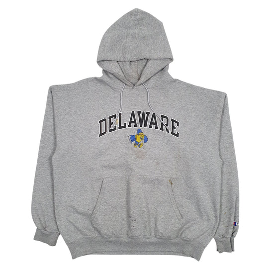Mens Grey Champion Delaware Hoodie Jumper