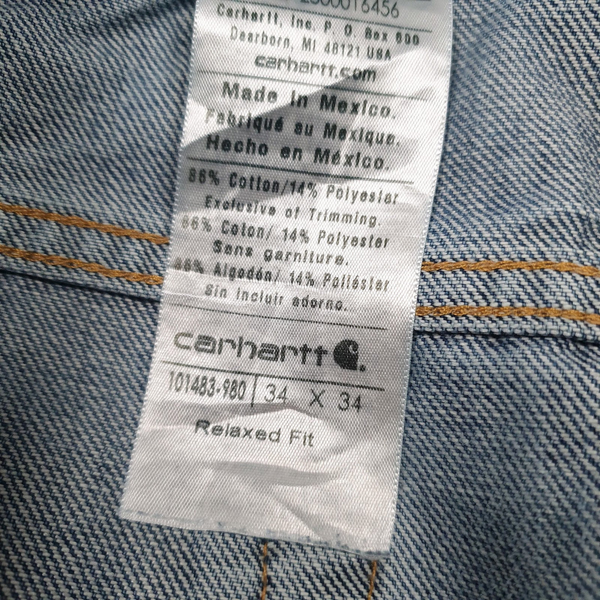 Mens Blue Carhartt   Jeans