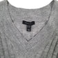 Womens Grey New Look Longline Dress V Neck Jumper