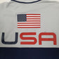 Mens Blue Polo Ralph Lauren Custom Slim Fit USA Quarter Zip Polo Shirt