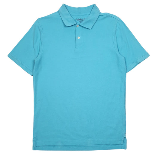 Mens Blue Croft & Barrow  Short Sleeve Polo Shirt