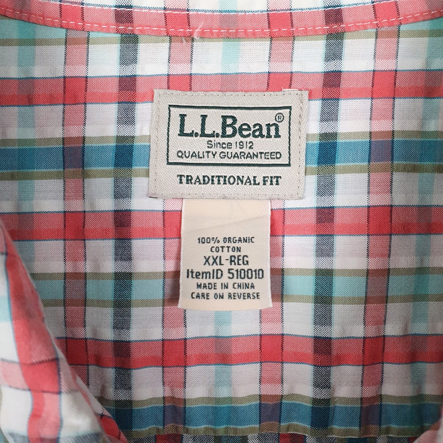 Mens White L.L.Bean   Shirt