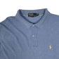 Mens Blue Polo Ralph Lauren  Hoodie Polo Shirt