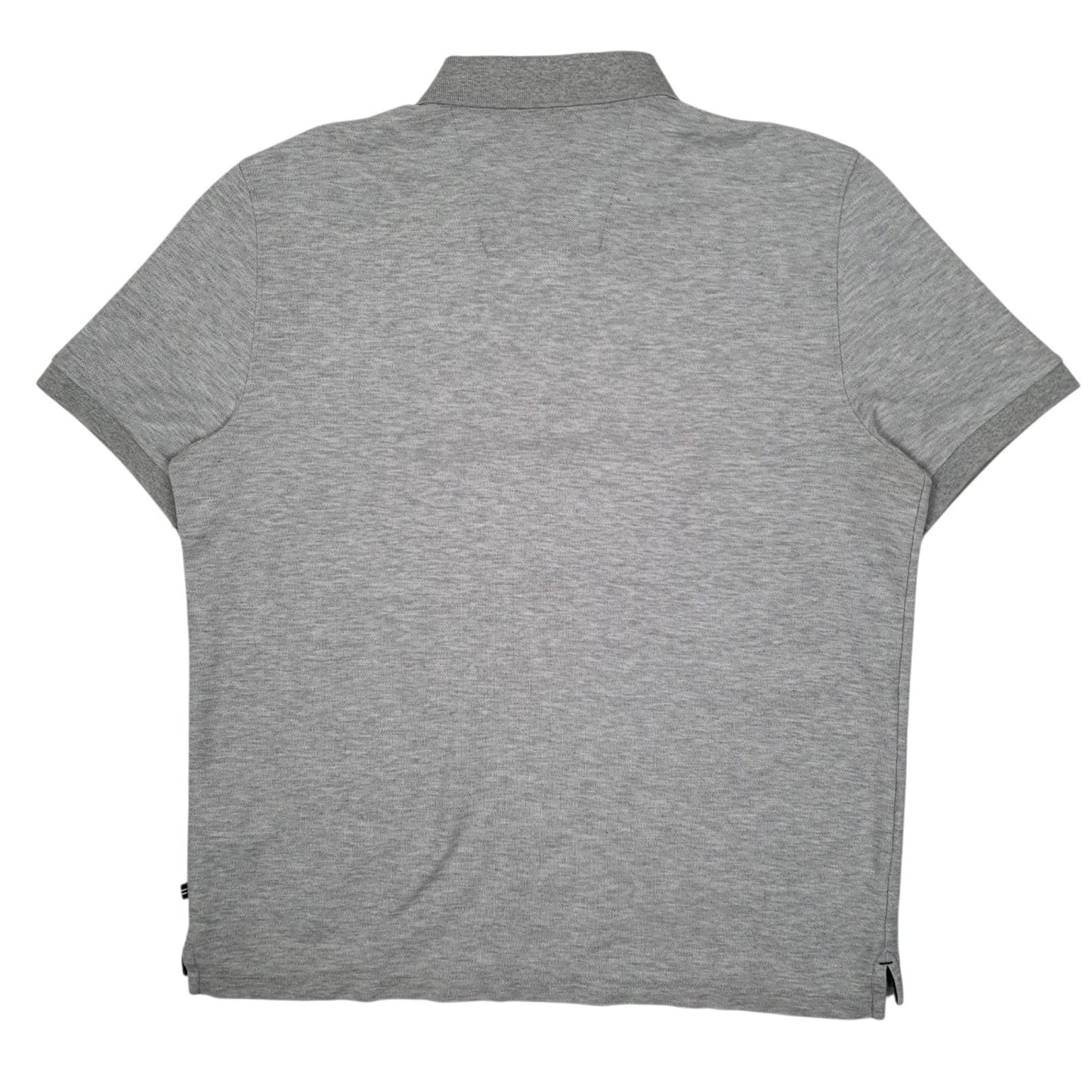 Mens Grey Nautica  Hoodie Polo Shirt
