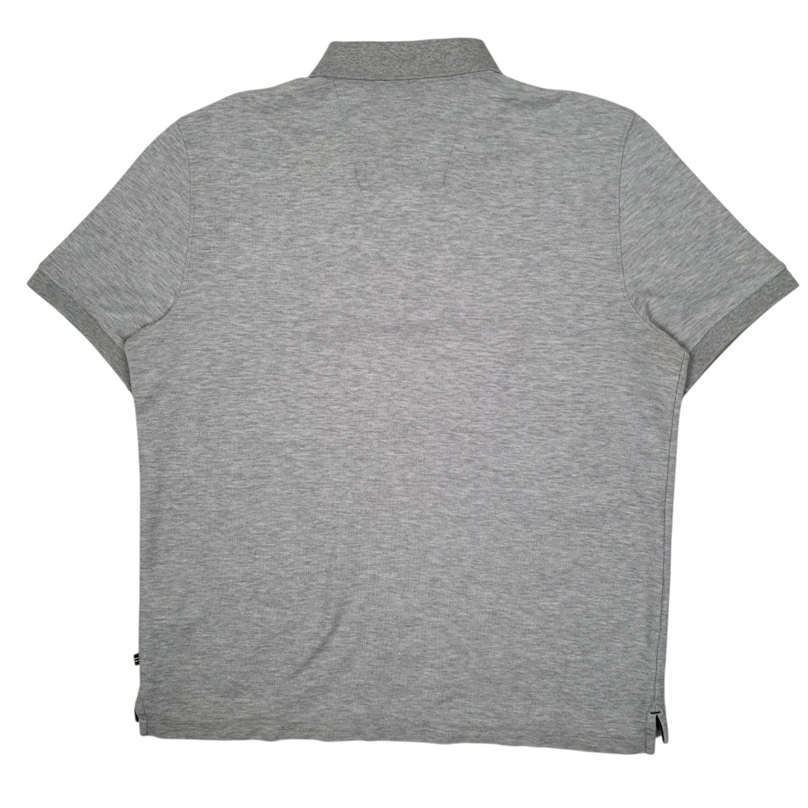 Mens Grey Nautica  Hoodie Polo Shirt