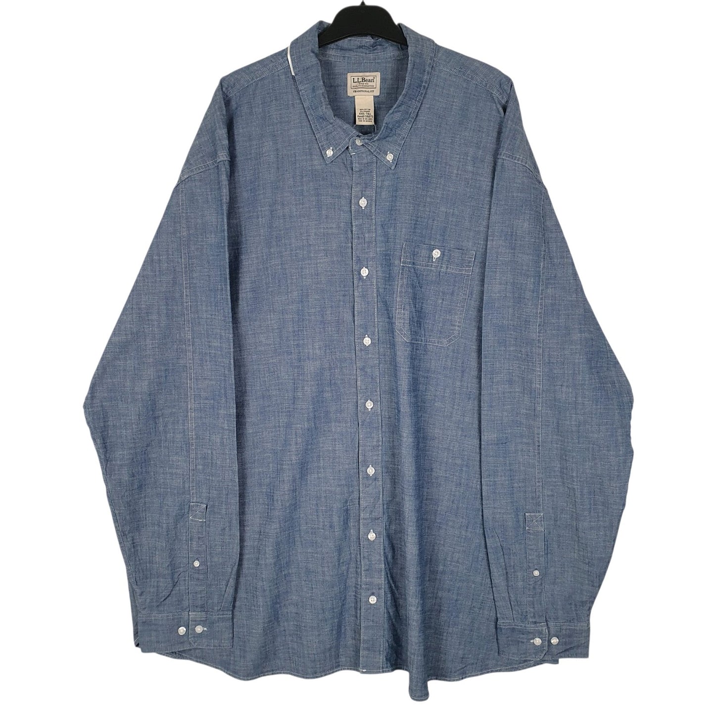 Mens Blue L.L.Bean  Long Sleeve Shirt