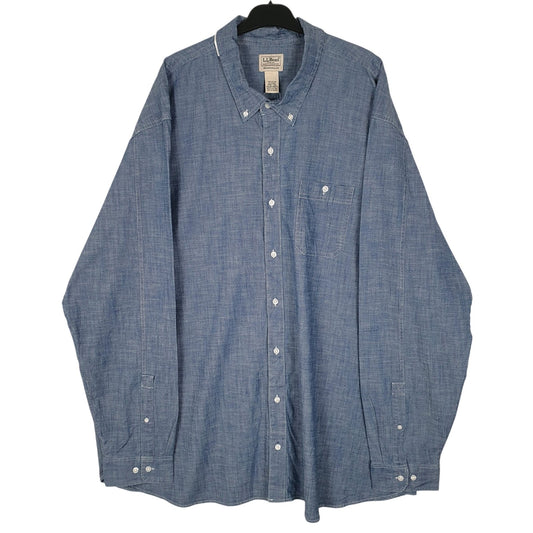 Mens Blue L.L.Bean  Long Sleeve Shirt