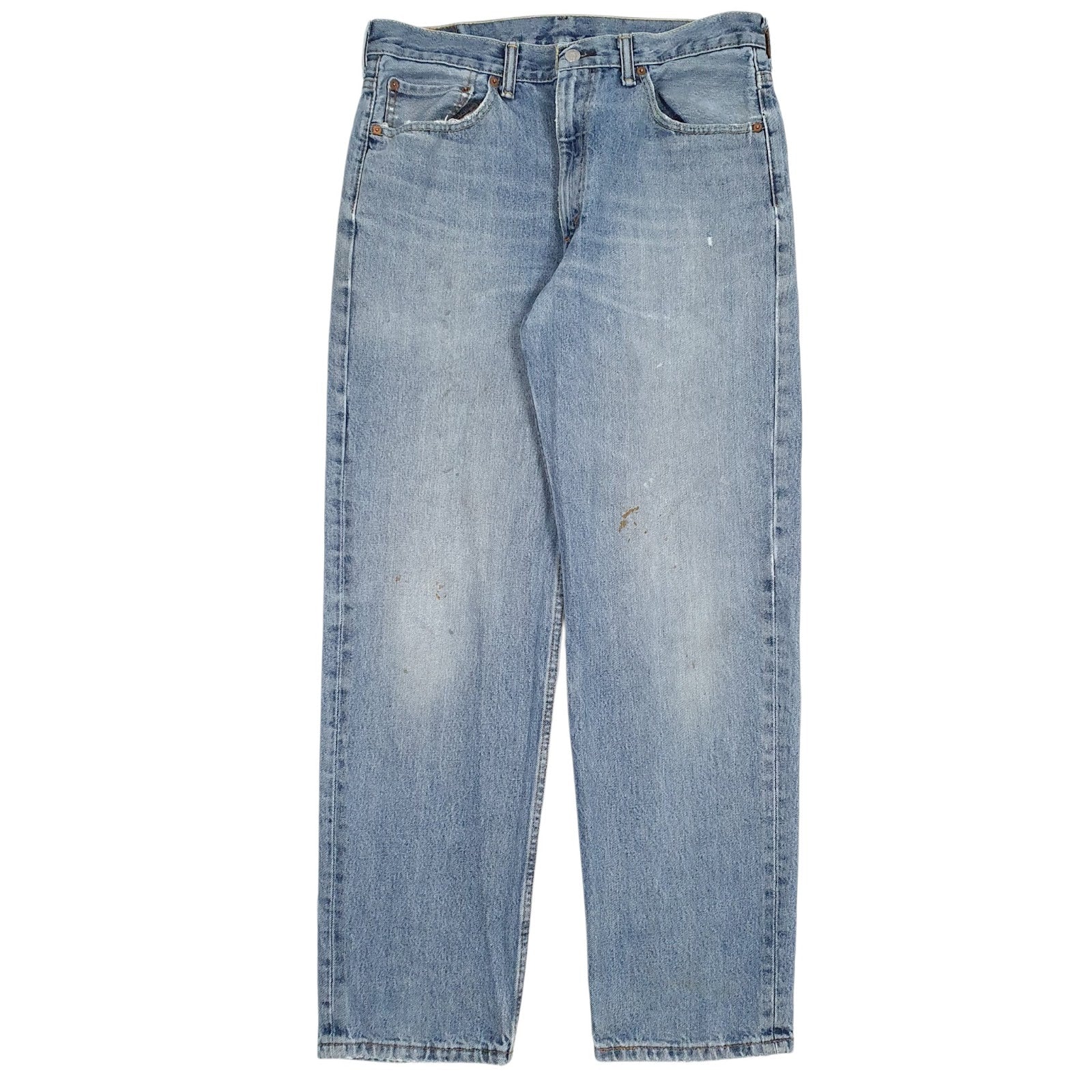 Mens Blue Levis Distressed 550 JeansW34 L32
