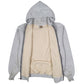 Mens Grey Carhartt Hoodie Vintage 00s Full Zip Jumper