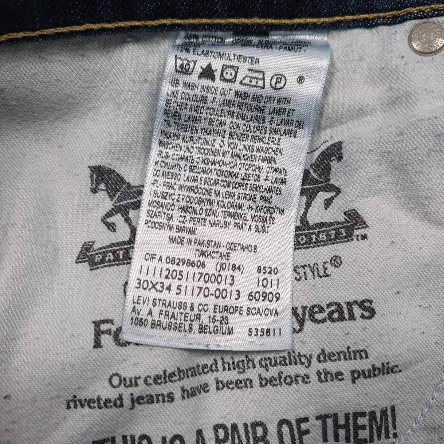 Mens Blue Levis   Jeans