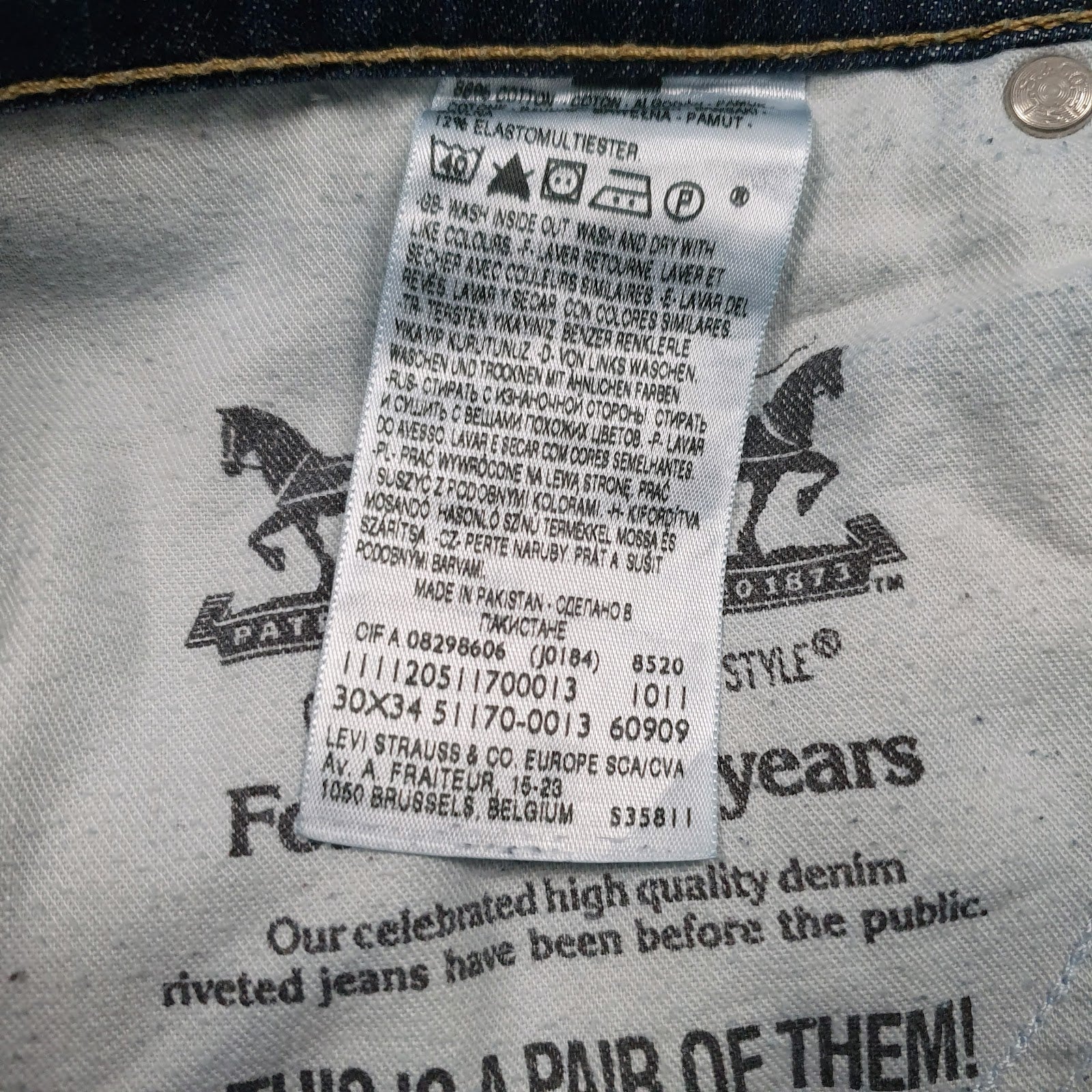 Mens Blue Levis   Jeans
