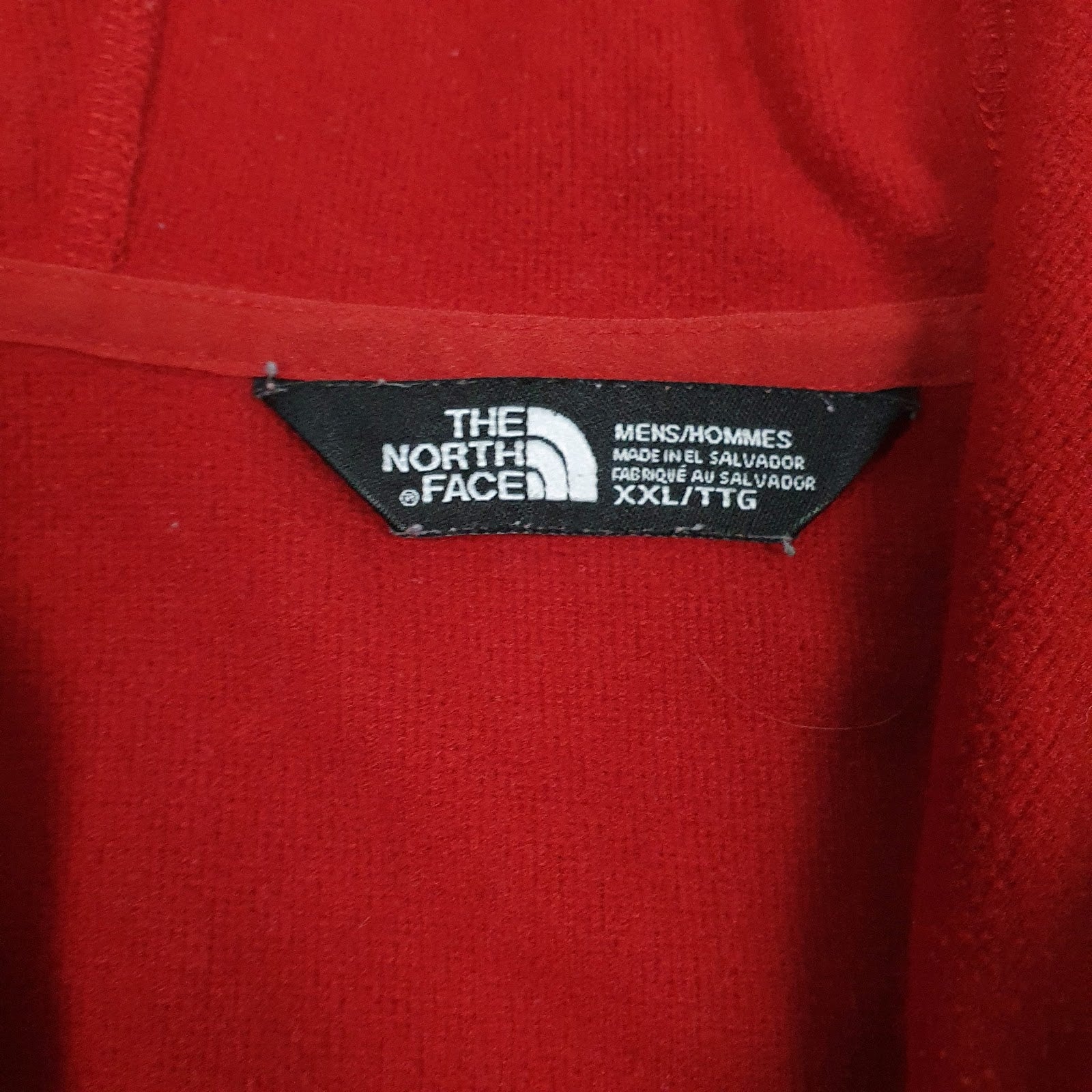 Mens Red The North Face  Full Zip Jumper