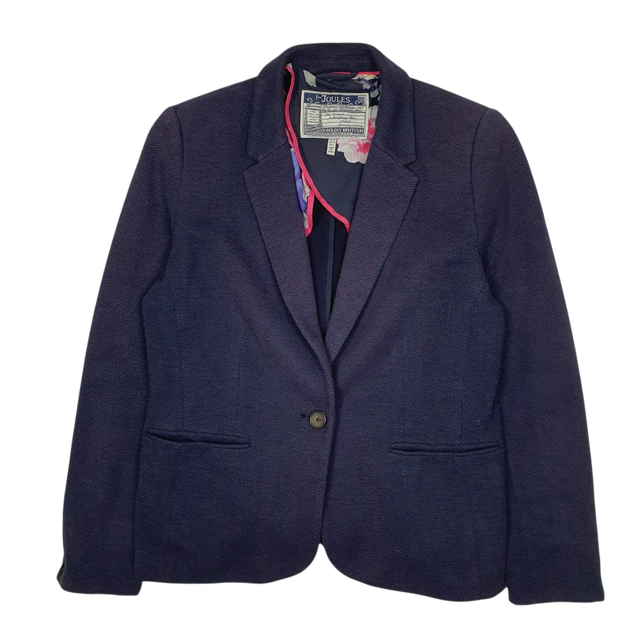 Womens Navy Joules   Coat