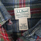 Mens Grey L.L.Bean Flannel  Shirt
