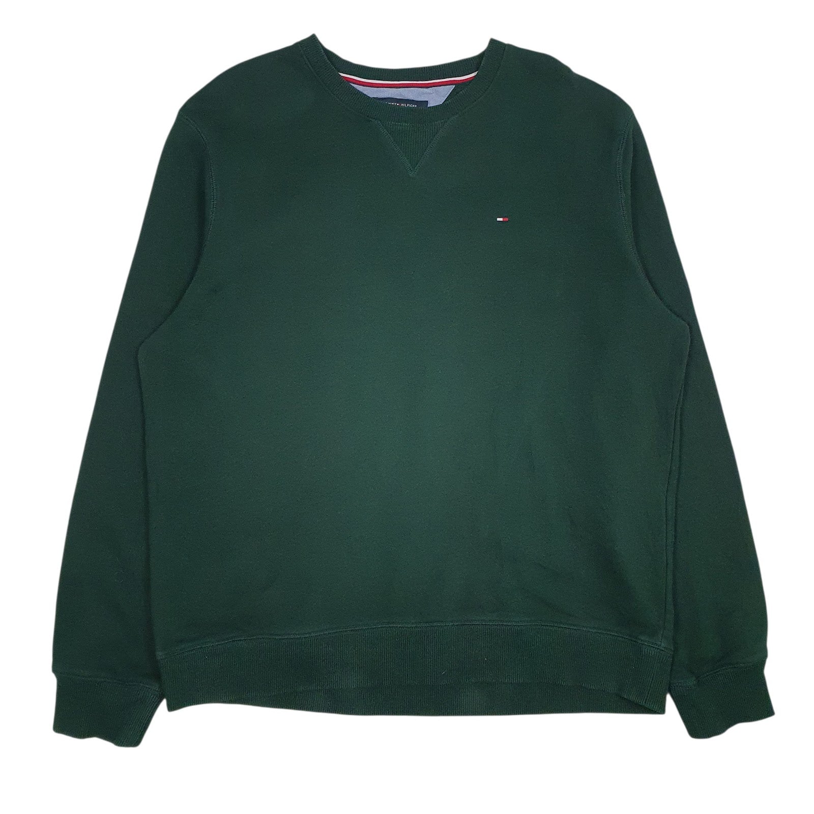 Mens Green Tommy Hilfiger  Crewneck Jumper