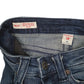 Womens Blue True Religion Mid Rise Distressed Quarter Zip Jeans