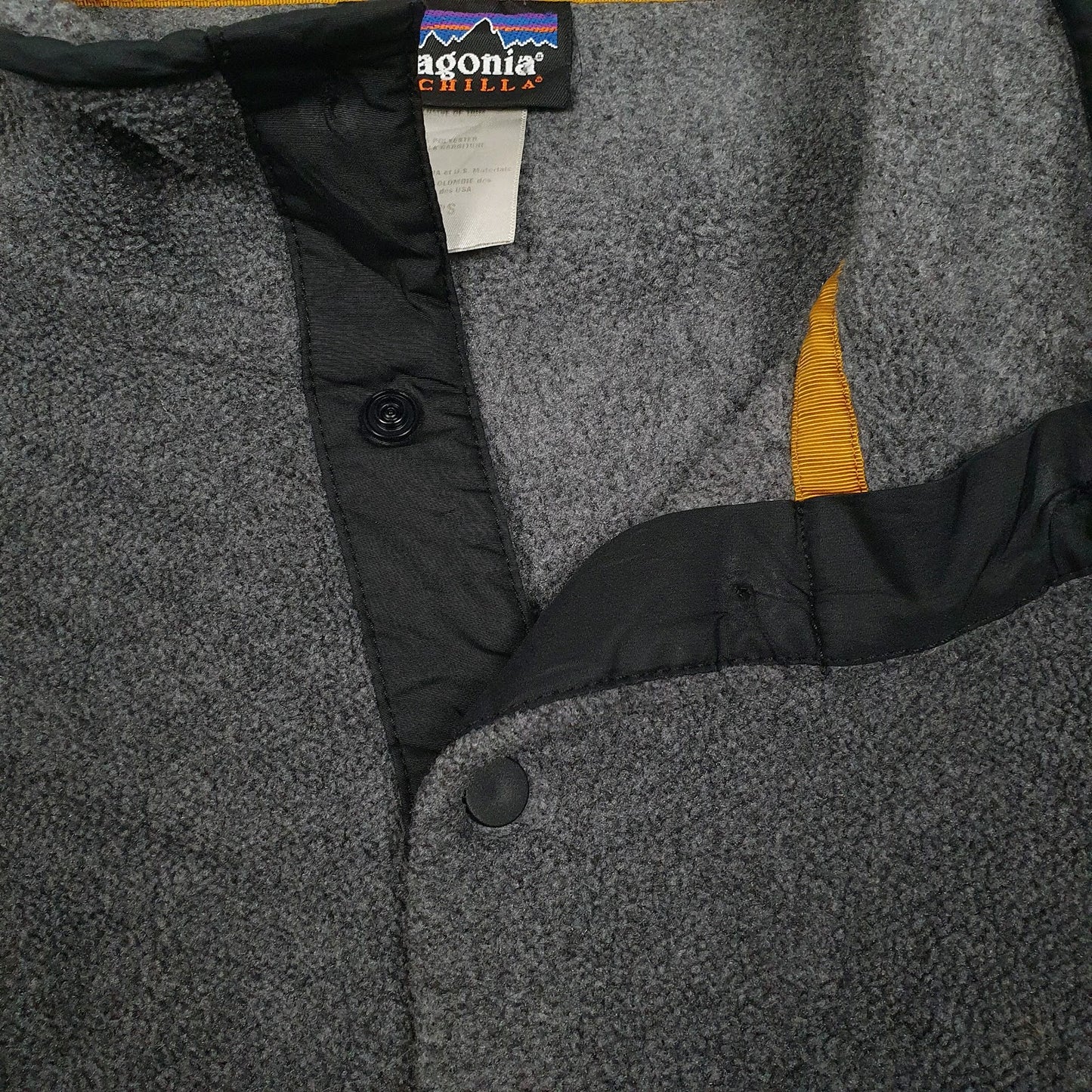 Mens Grey Patagonia Synchilla Quarter Zip Jumper