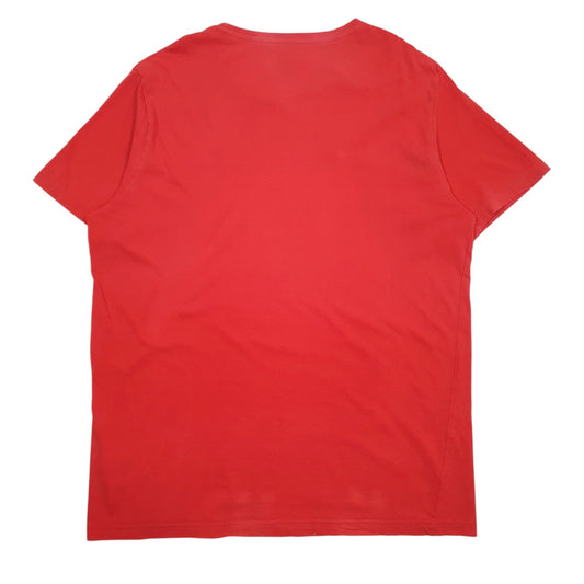 Mens Red Puma Spellout  T Shirt
