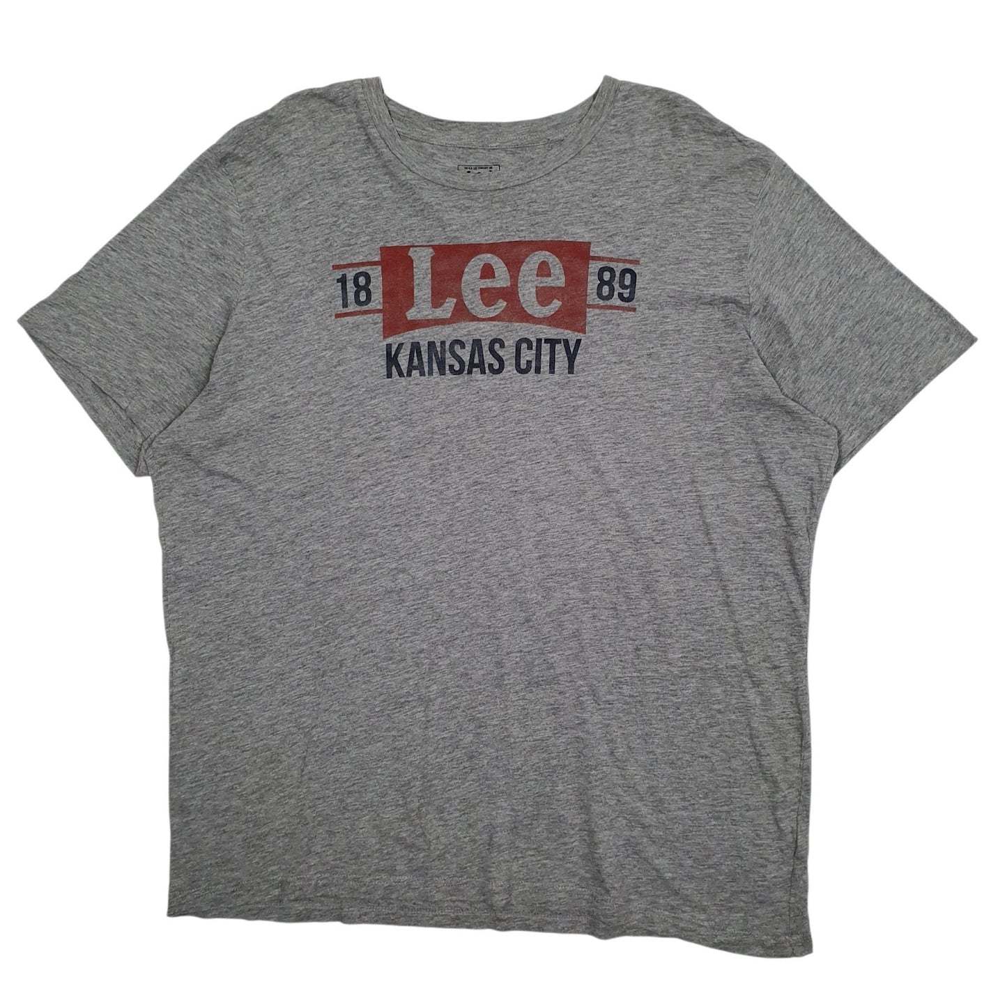 Mens Grey Lee Kansas City Short Sleeve T Shirt