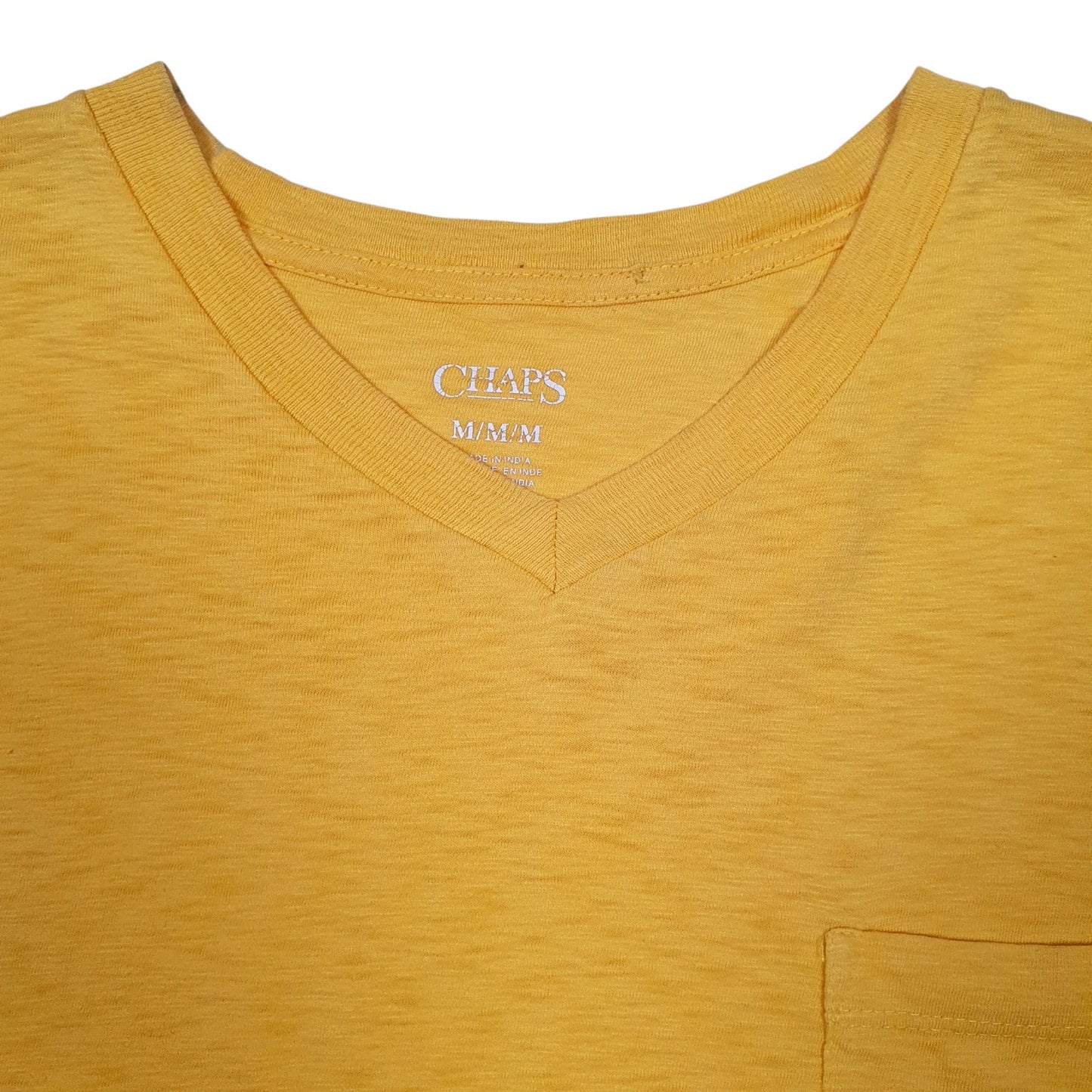 Mens Yellow Chaps   T Shirt