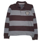 Mens Grey Sfera Urban Vintage Polo Rugby Long Sleeve Polo Shirt